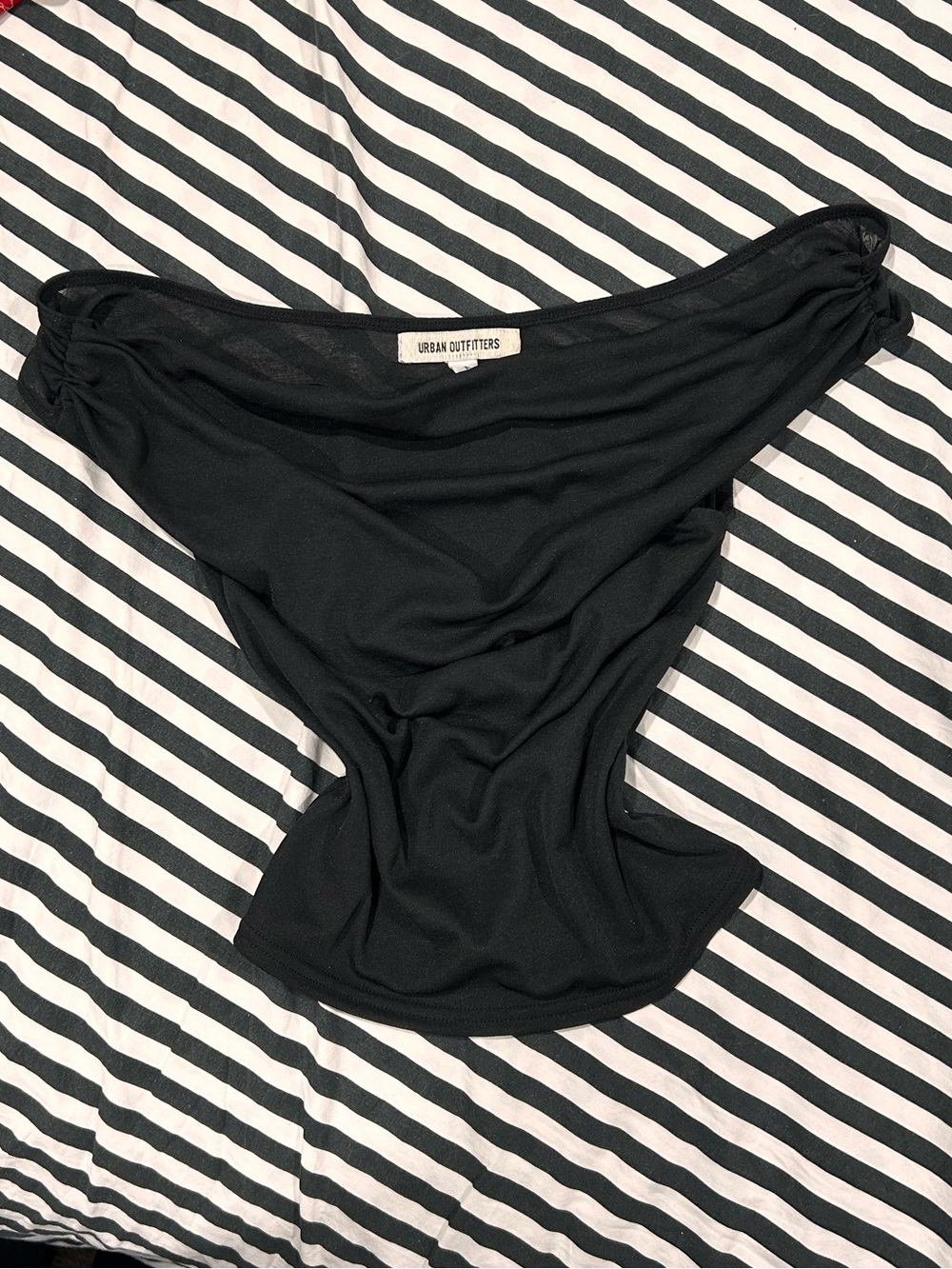 Urban Outfitters Black off the shoulder cowl neck top